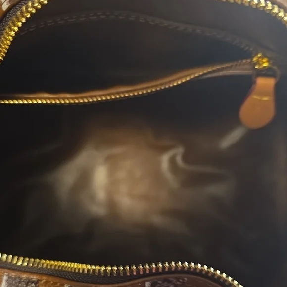 Elegant Brown Striped Women's Satchel - Picture 4 of 8